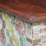 Storage boxes - Walnut-colored mango wood chest - GINER Y COLOMER