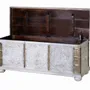 Boîtes de rangement - Coffre ancien en bois de manguier blanc - GINER Y COLOMER