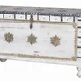 Boîtes de rangement - Coffre ancien en bois de manguier blanc cassé - GINER Y COLOMER