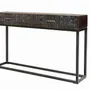 Console table - Console in mango wood and metal legs - GINER Y COLOMER