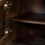 Sideboards - Mango wood and bronze sideboard, dark brown metal legs - GINER Y COLOMER