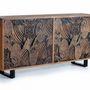 Sideboards - Carved acacia wood sideboard - GINER Y COLOMER