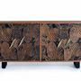Sideboards - Carved acacia wood sideboard - GINER Y COLOMER