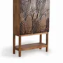 Armoires - Armoire à bouteilles en bois d'acacia sculptée a main - GINER Y COLOMER