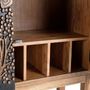 Wardrobe - Hand-carved acacia wood bottle cabinet - GINER Y COLOMER