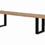 Bancs - Banc en bois d'acacia et métal coloris naturel et noir - GINER Y COLOMER
