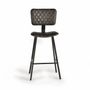 Stools - Stool in natural leather and metal - GINER Y COLOMER