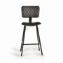 Stools - Stool in natural leather and metal - GINER Y COLOMER