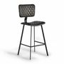 Stools - Stool in natural leather and metal - GINER Y COLOMER