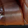 Chaises - Chaise en cuir naturel avec pieds en métal - GINER Y COLOMER