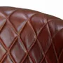 Chaises - Chaise en cuir naturel avec pieds en métal - GINER Y COLOMER