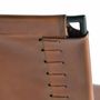 Chaises - Lot de 2 chaises en cuir marron et métal - GINER Y COLOMER