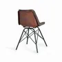 Chairs - Industrial style chair covered in natural leather - GINER Y COLOMER