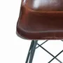 Chairs - Industrial style chair covered in natural leather - GINER Y COLOMER