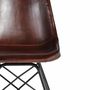 Chairs - Industrial style chair covered in natural leather - GINER Y COLOMER