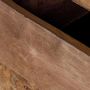 Sideboards - Mango wood and bronze sideboard - GINER Y COLOMER