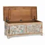 Boîtes de rangement - Coffre mélange en bois de manguier et recyclé finition multicolore - GINER Y COLOMER