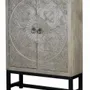 Armoires - Armoire en manguier et pieds en métal gris vieilli - GINER Y COLOMER