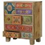 Coffee tables - Multicolored hand-painted mango wood coffee table - GINER Y COLOMER