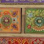 Coffee tables - Multicolored hand-painted mango wood coffee table - GINER Y COLOMER