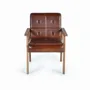 Fauteuils - Fauteuil cuir marron et métal - GINER Y COLOMER