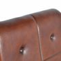 Armchairs - Brown leather and metal armchair - GINER Y COLOMER