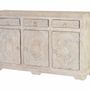 Sideboards - Sideboard in aged white mango wood - GINER Y COLOMER