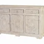 Sideboards - Sideboard in aged white mango wood - GINER Y COLOMER