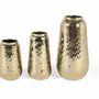 Vases - Set of three decorative gold metal vases - GINER Y COLOMER