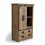 Wardrobe - Mango wood and metal wardrobe - GINER Y COLOMER