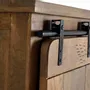 Wardrobe - Mango wood and metal wardrobe - GINER Y COLOMER