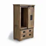 Wardrobe - Mango wood and metal wardrobe - GINER Y COLOMER