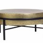 Coffee tables - Coffee table with bronze top and black metal legs - GINER Y COLOMER