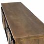 TV stands - Industrial style mango wood TV cabinet with two doors - GINER Y COLOMER