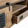 TV stands - Industrial style mango wood TV cabinet with two doors - GINER Y COLOMER