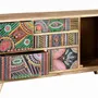 Chests of drawers - Chest of drawers in natural and multi-colored mango wood - GINER Y COLOMER