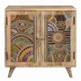Commodes - Commode en bois manguier naturel decorée à la main - GINER Y COLOMER