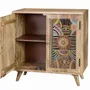 Commodes - Commode en bois manguier naturel decorée à la main - GINER Y COLOMER