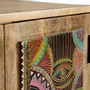 Commodes - Commode en bois manguier naturel decorée à la main - GINER Y COLOMER