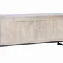 TV stands - Mango wood TV cabinet and aged white metal legs - GINER Y COLOMER