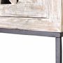 Sideboards - Mango wood display case, white and aged gray metal legs - GINER Y COLOMER