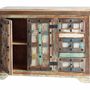 Sideboards - Sideboard in recycled wood and multicolored metal details - GINER Y COLOMER