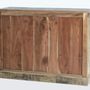 Sideboards - Sideboard in recycled wood and multicolored metal details - GINER Y COLOMER