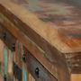 Sideboards - Sideboard in recycled wood and multicolored metal details - GINER Y COLOMER