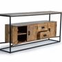 Sideboards - Mango wood and metal sideboard - GINER Y COLOMER