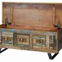 Boîtes de rangement - Malle exclusive en bois recyclé multicolore - GINER Y COLOMER