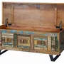 Boîtes de rangement - Malle exclusive en bois recyclé multicolore - GINER Y COLOMER
