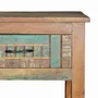 Console table - Exclusive console in multicolored recycled wood - GINER Y COLOMER