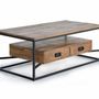 Tables basses - Table basse en bois de manguier et métal - GINER Y COLOMER