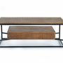Tables basses - Table basse en bois de manguier et métal - GINER Y COLOMER